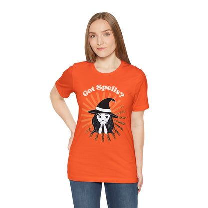 Got Spells? Cute Witch Unisex Jersey Short Sleeve Tee