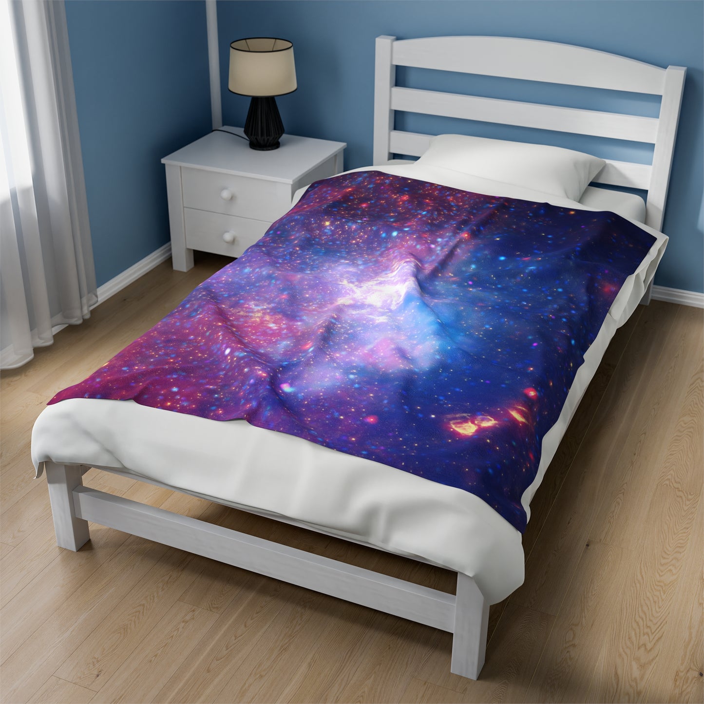 Galactic Velveteen Plush Blanket - Center Of The Milky Way Galaxy - Hubble Telescope