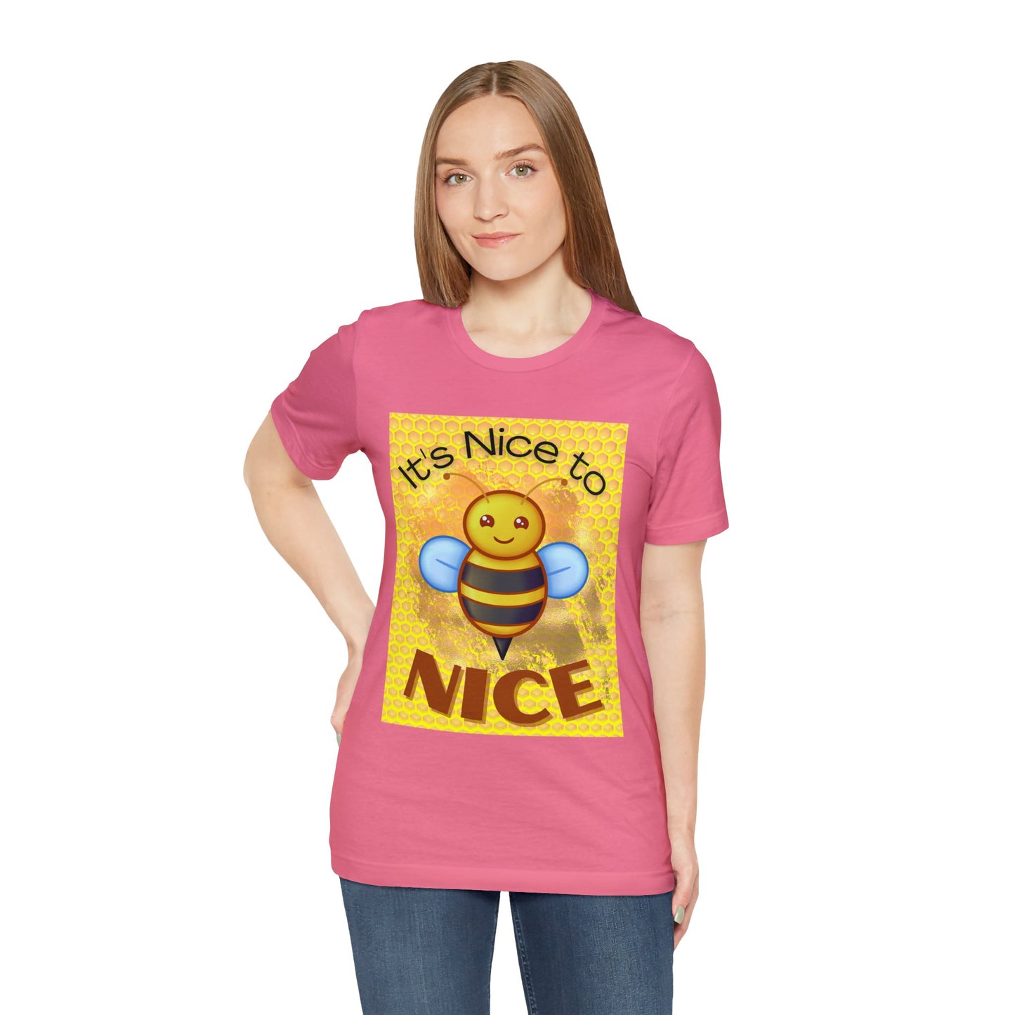 It's Nice To Bee Nice Unisex Jersey Short Sleeve Tee