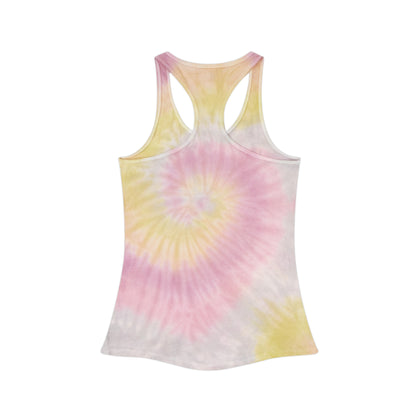 It's Just Nice To Be Nice Tie Dye Racerback Tank Top