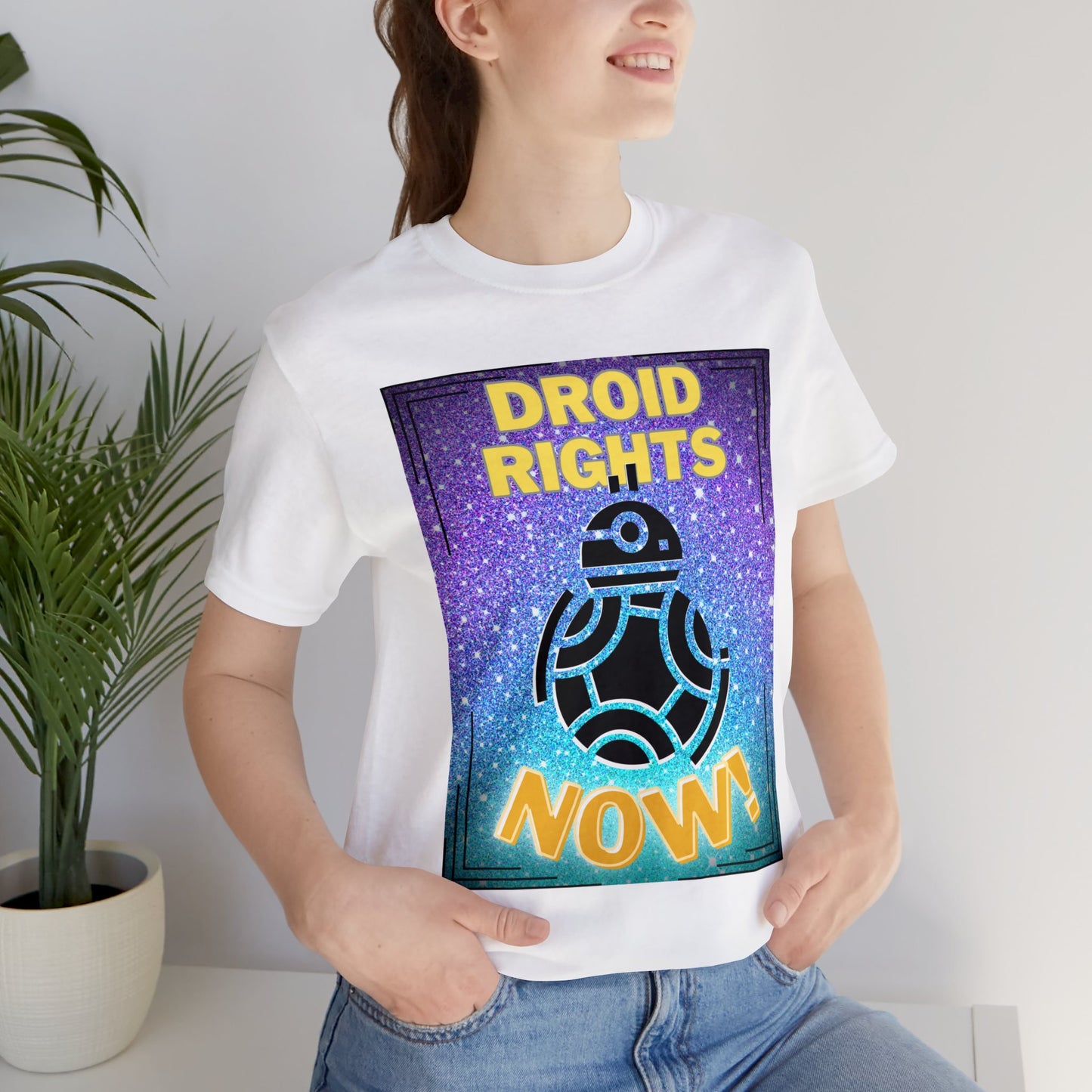 Droid Rights Now! Unisex Short Sleeve T-Shirt