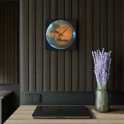 Mars Planetary Wall Clock