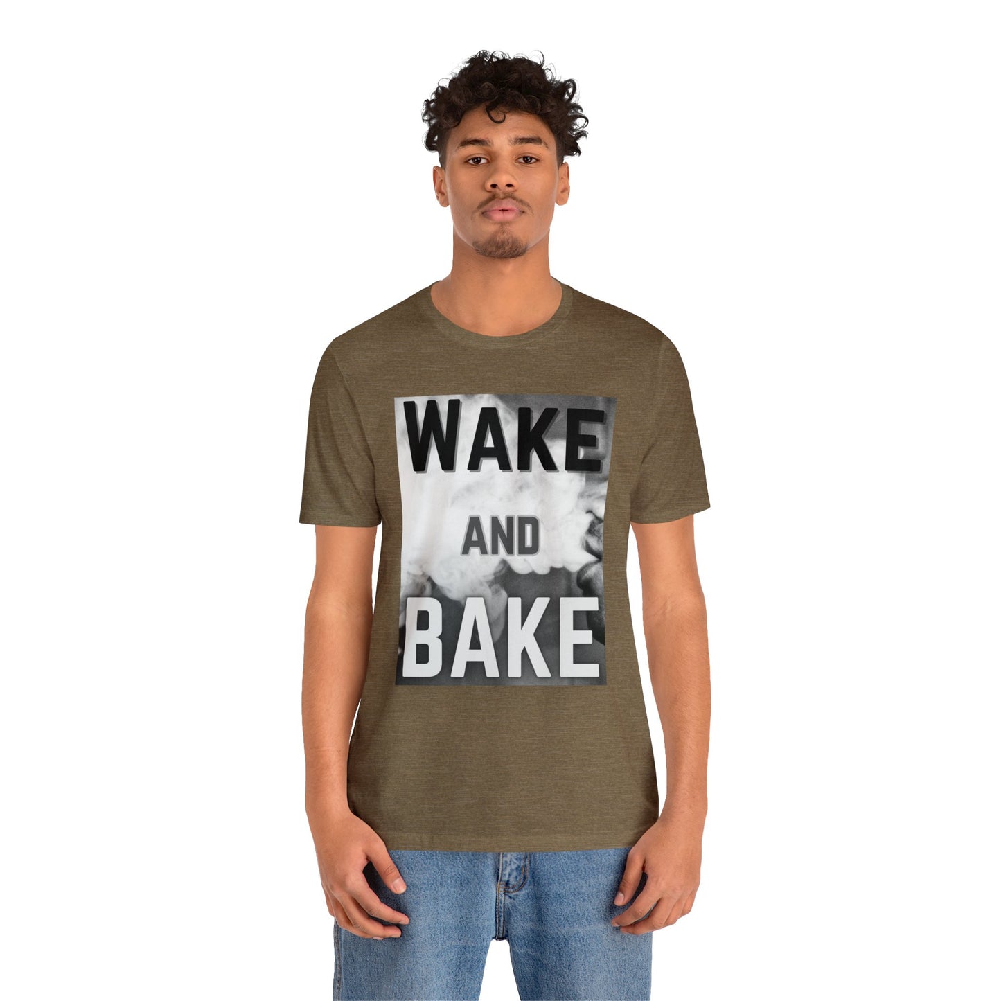 Wake and Bake Smoke Unisex Jersey Short Sleeve Tee