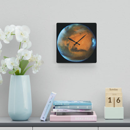 Mars Planetary Wall Clock