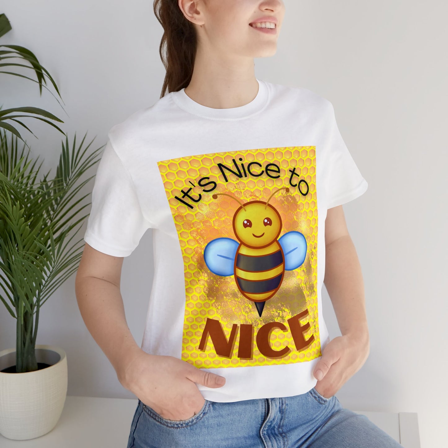 It's Nice To Bee Nice Unisex Jersey Short Sleeve Tee