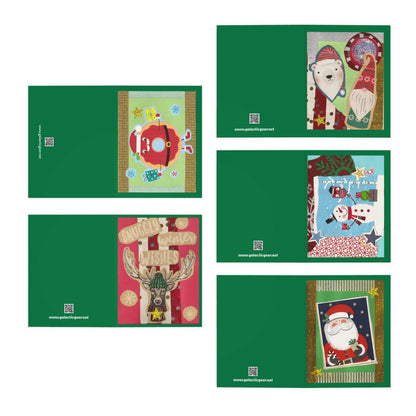 Cutest  Holiday Paper Collage Greeting Cards Ever! Vol. 2 (5-Pack)