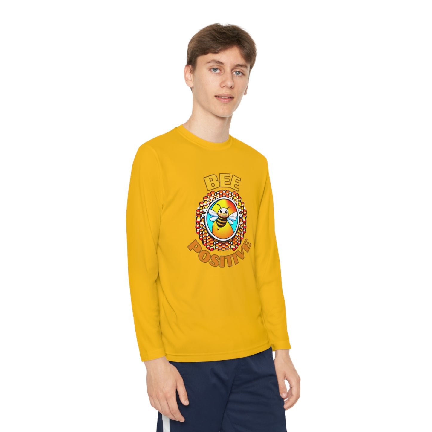 Bee Positive Youth Long Sleeve Tee