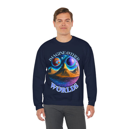 Imagine Other Worlds V1 Unisex Crewneck Sweatshirt