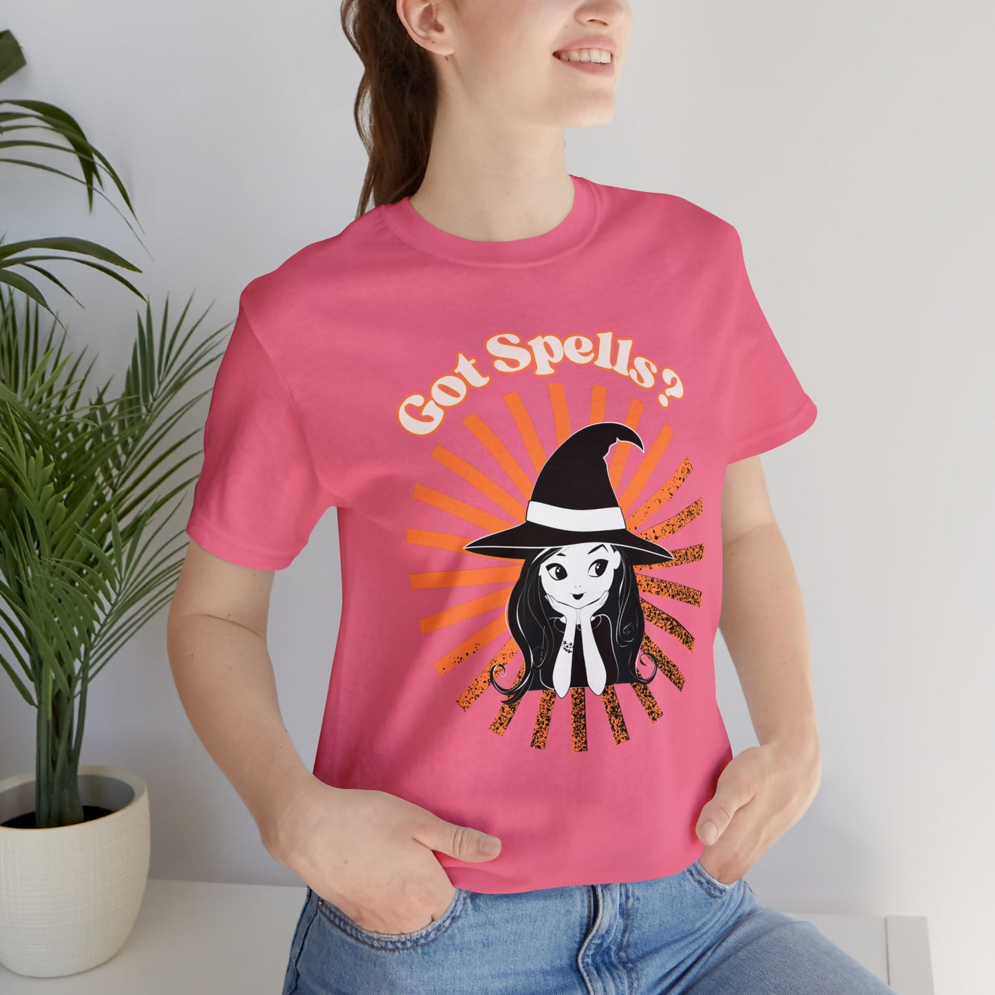 Got Spells? Cute Witch Unisex Jersey Short Sleeve Tee