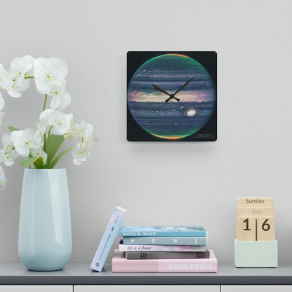 Auroras on Jupiter Planetary Wall Clock