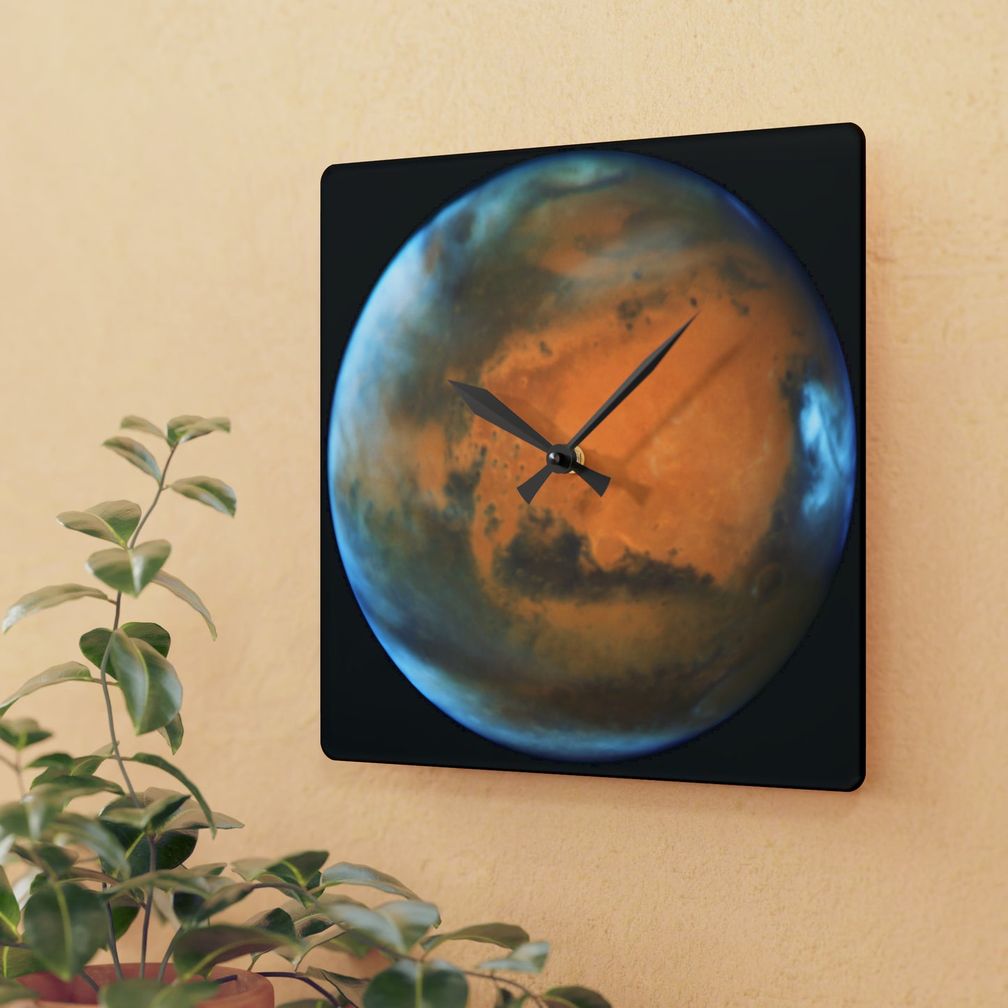 Mars Planetary Wall Clock