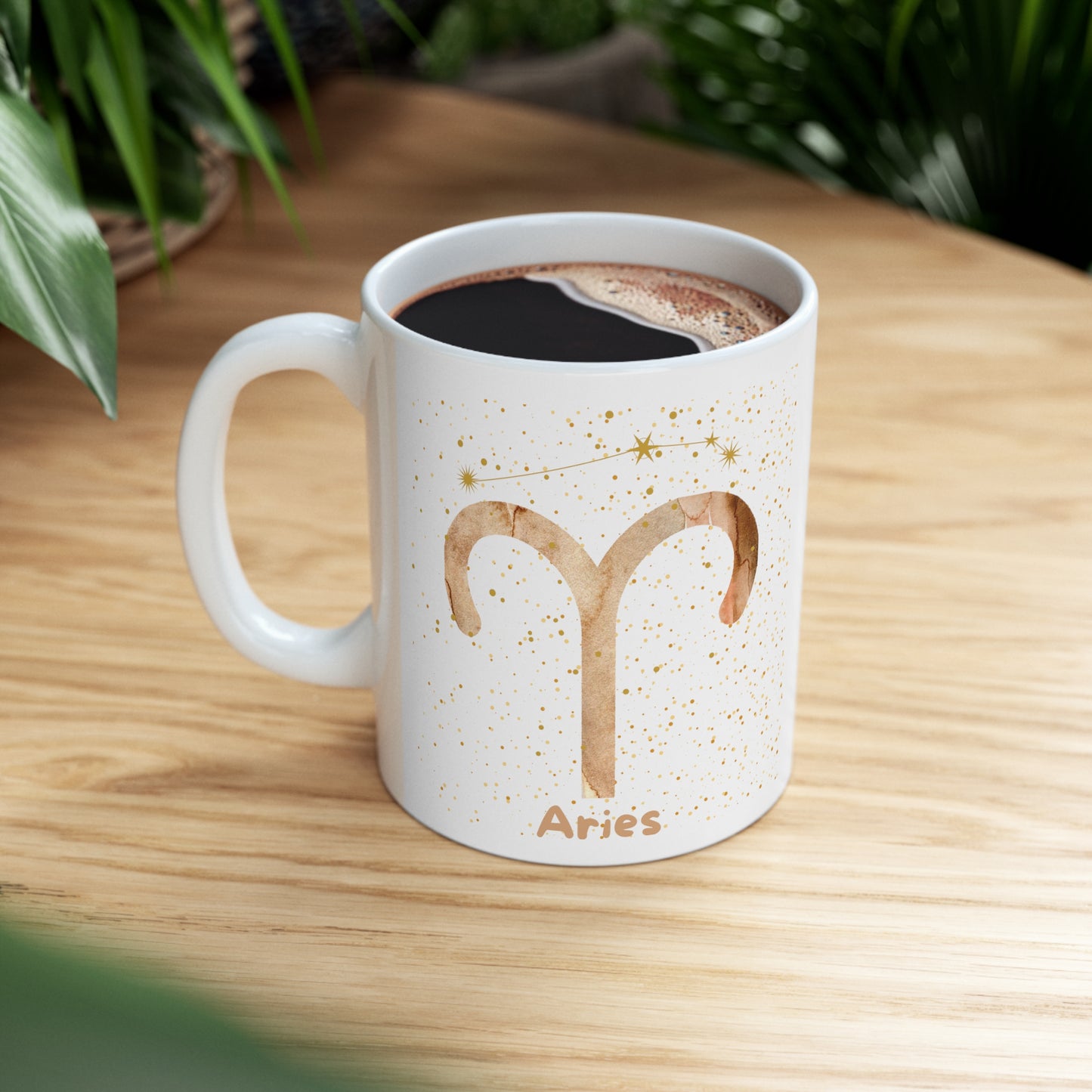 Aries - Think Loving Thoughts 11oz Ceramic Mug