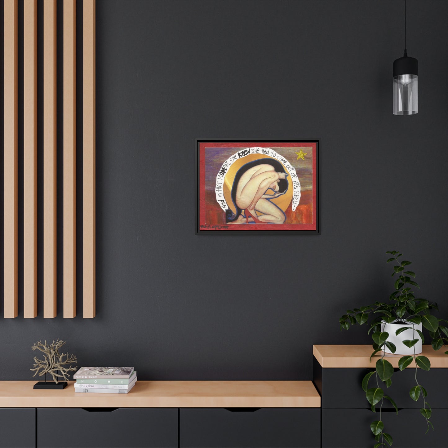 Shell - NCF Art - Matte Canvas, Black Frame