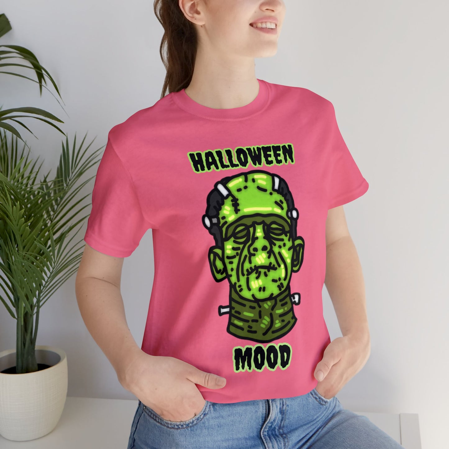 Halloween Mood Frankenstein Unisex Jersey Short Sleeve Tee