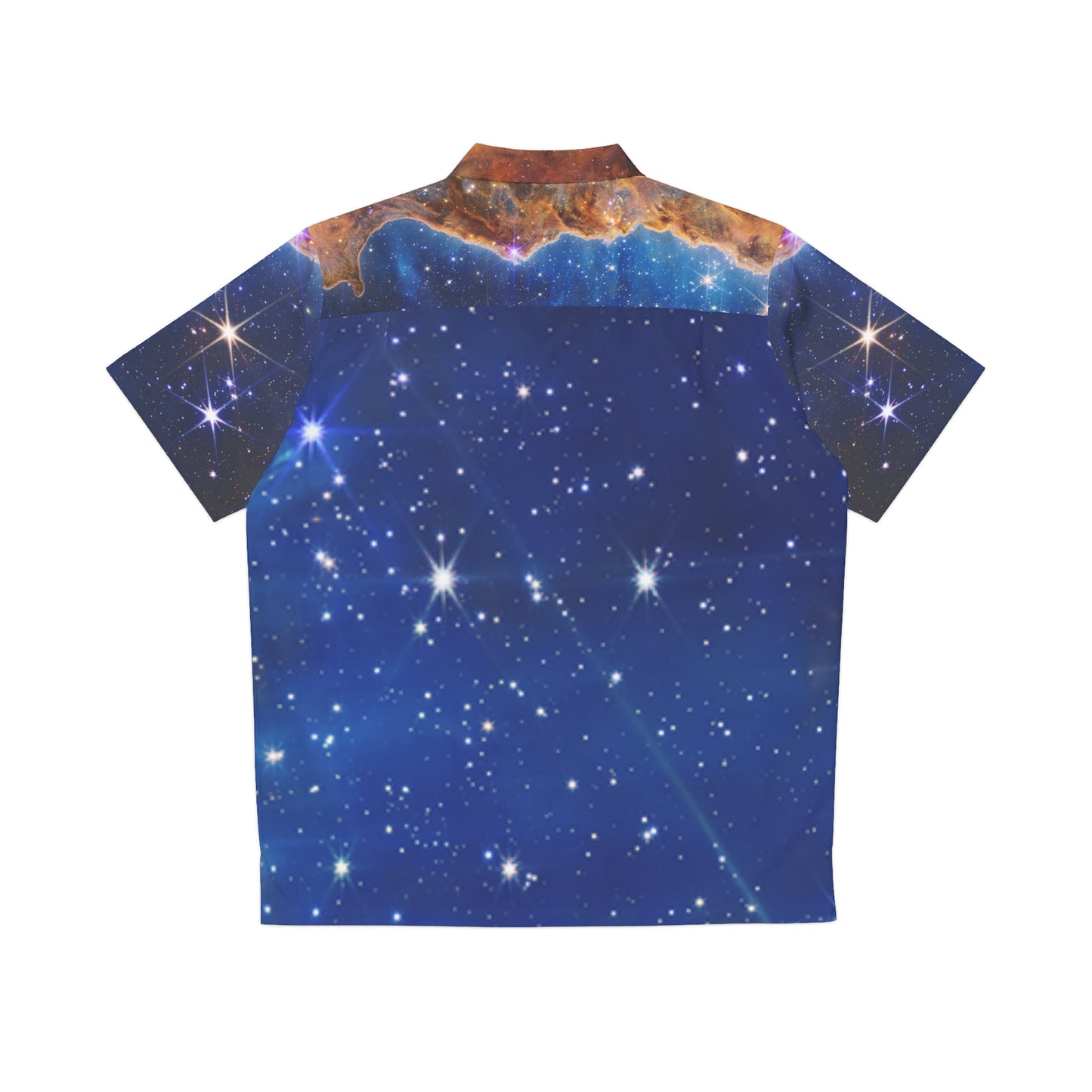 Intergalactic Men's Hawaiian Style Shirt -  Cosmic Cliffs in the Carina Nebula - JWST