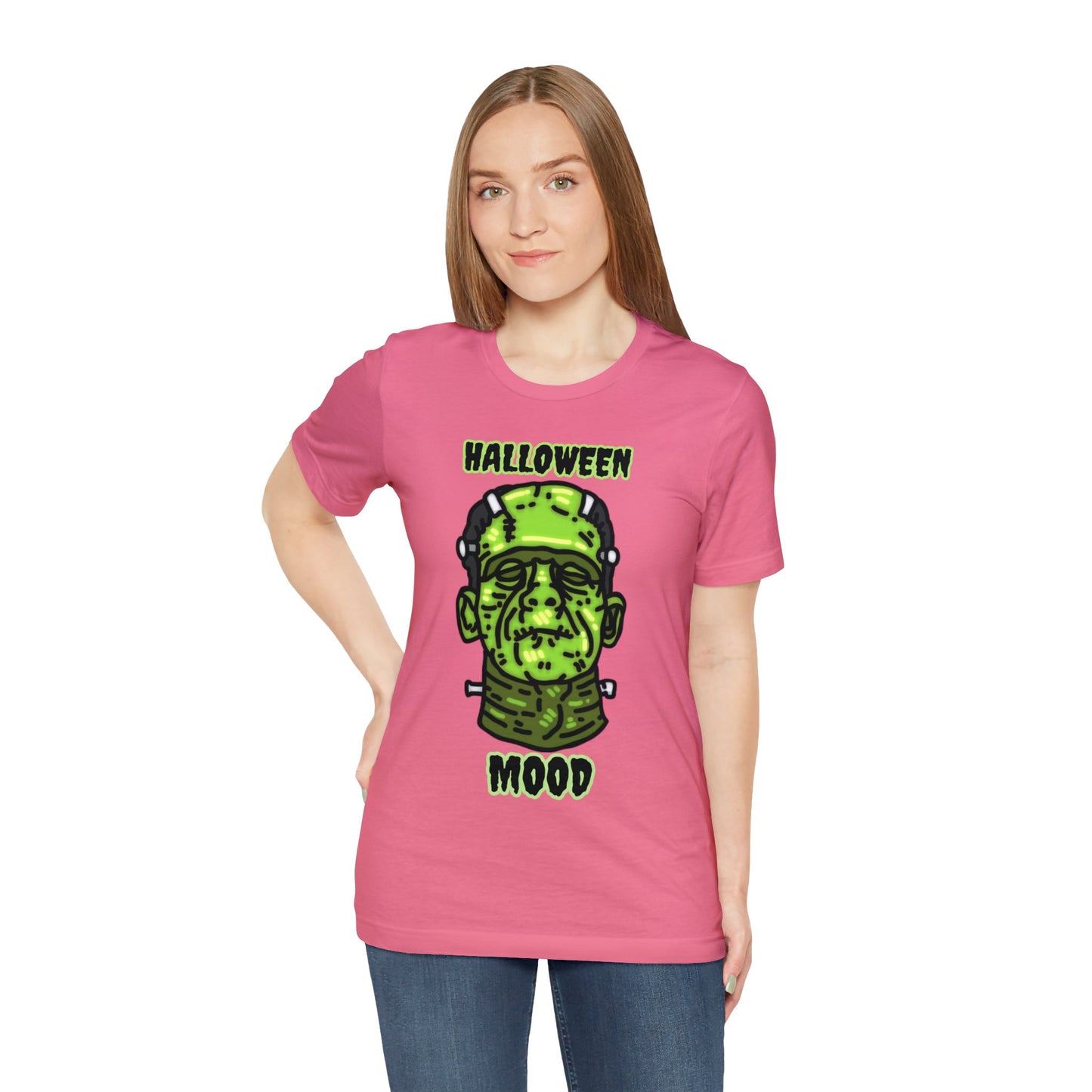 Halloween Mood Frankenstein Unisex Jersey Short Sleeve Tee