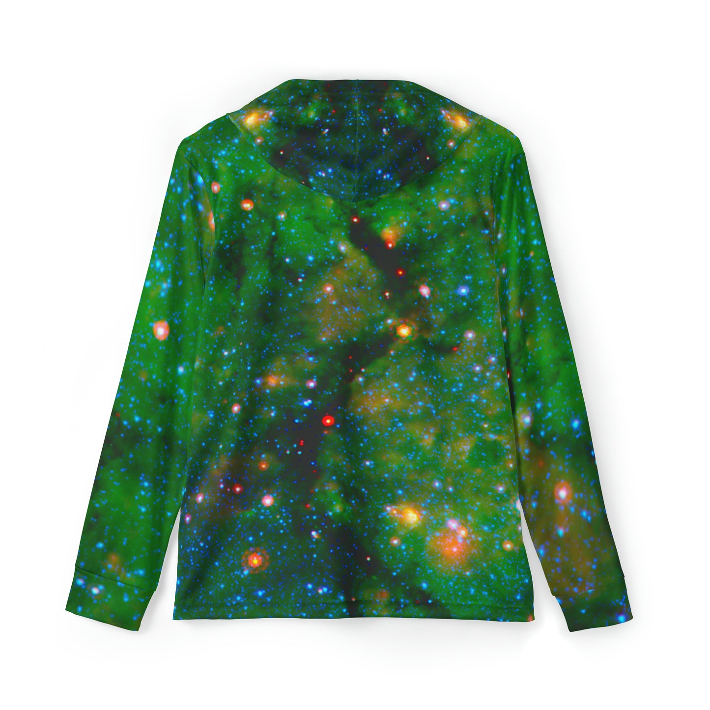 Galactic Men's Sports Warmup Hoodie - Snake In Galactic Plane - Spitzer Space Telescope