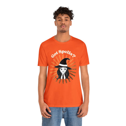 Got Spells? Cute Witch Unisex Jersey Short Sleeve Tee