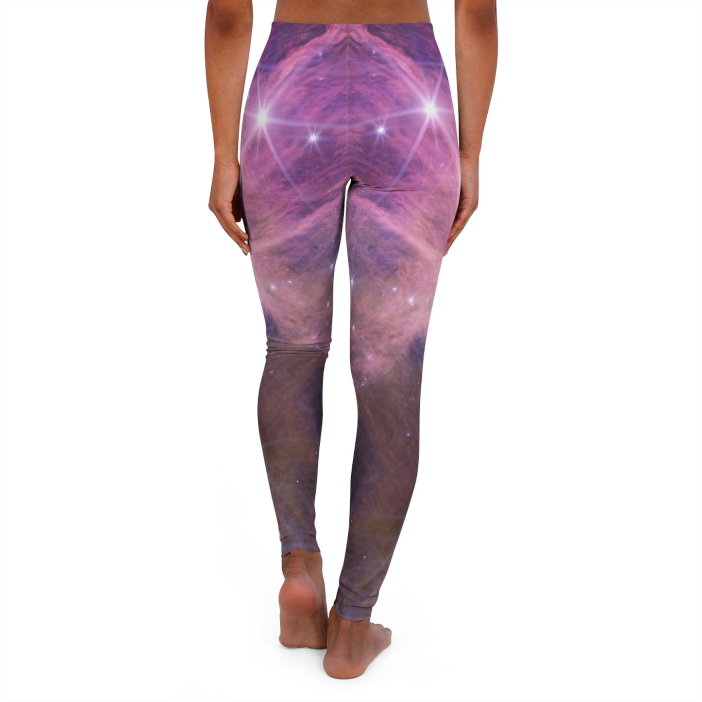 Intergalactic Women's Spandex Leggings - Star Cluster IC 348 - JWST