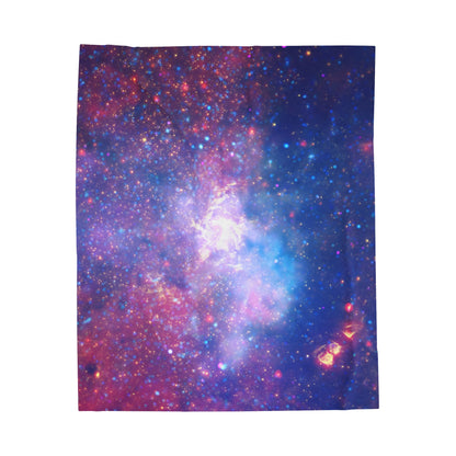 Galactic Velveteen Plush Blanket - Center Of The Milky Way Galaxy - Hubble Telescope