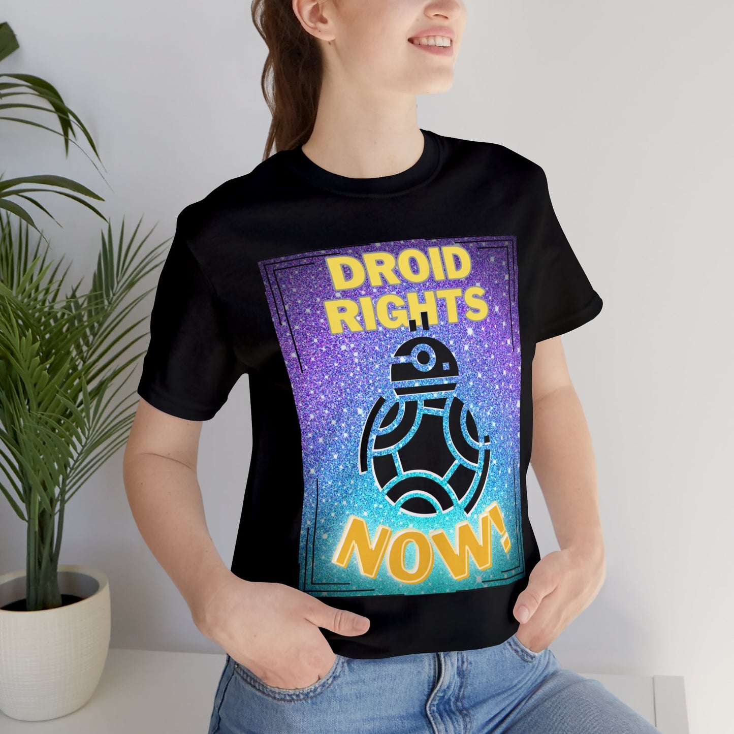 Droid Rights Now! Unisex Short Sleeve T-Shirt