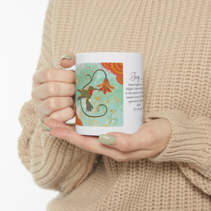 Hummingbird Joy Ceramic Mug 11oz