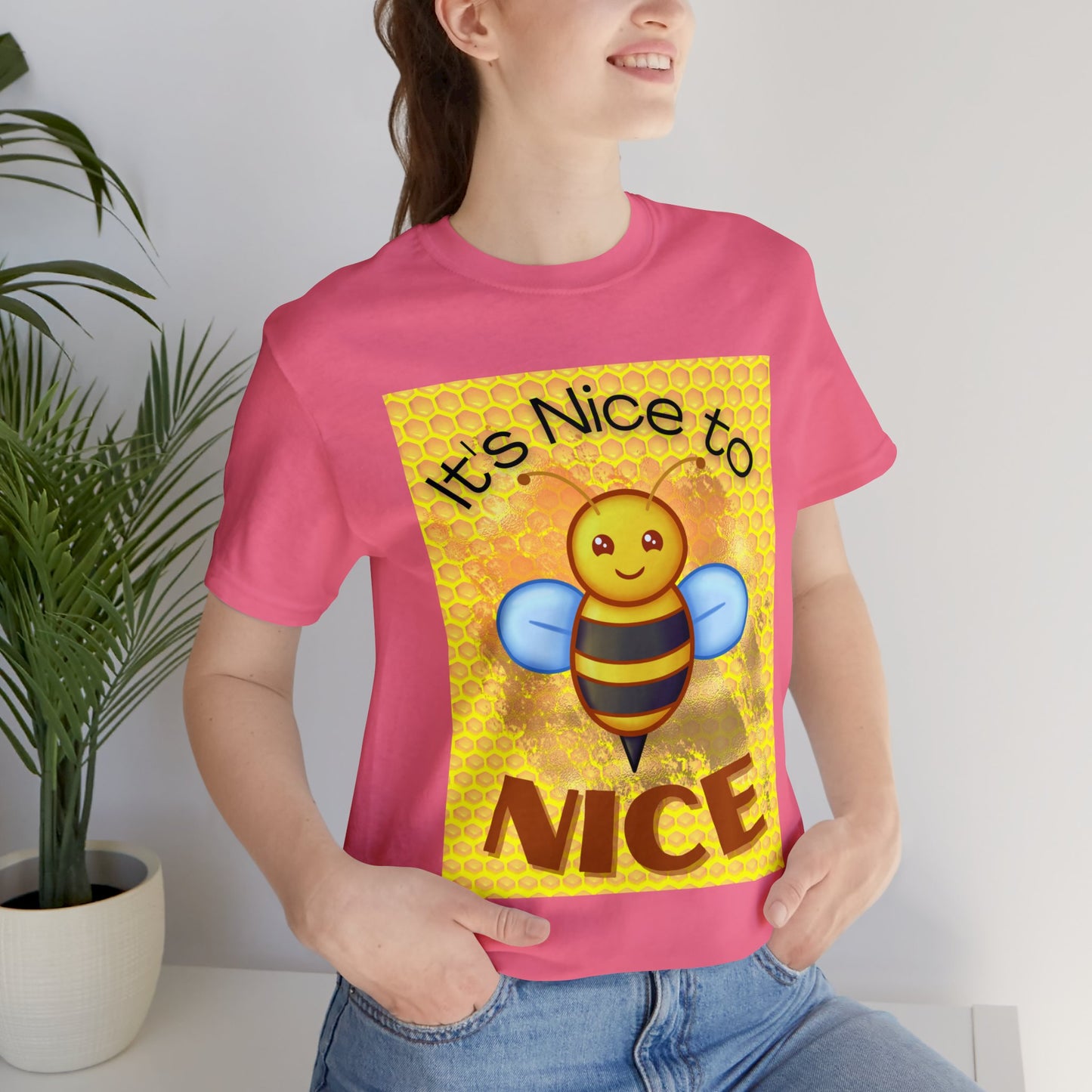 It's Nice To Bee Nice Unisex Jersey Short Sleeve Tee