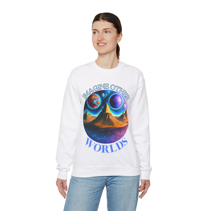 Imagine Other Worlds V1 Unisex Crewneck Sweatshirt