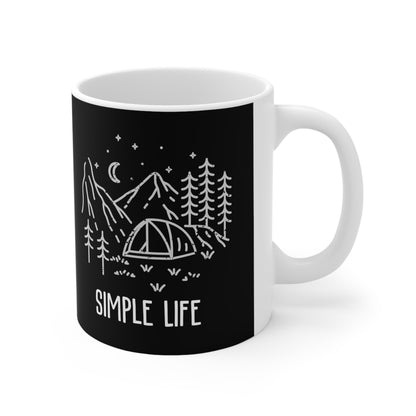 Simple Life Camping Mug Ceramic 11oz