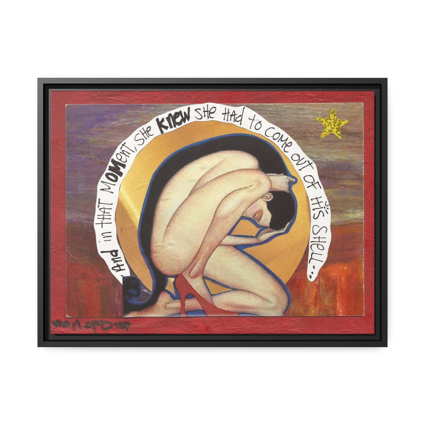 Shell - NCF Art - Matte Canvas, Black Frame