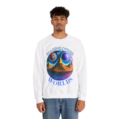 Imagine Other Worlds V1 Unisex Crewneck Sweatshirt