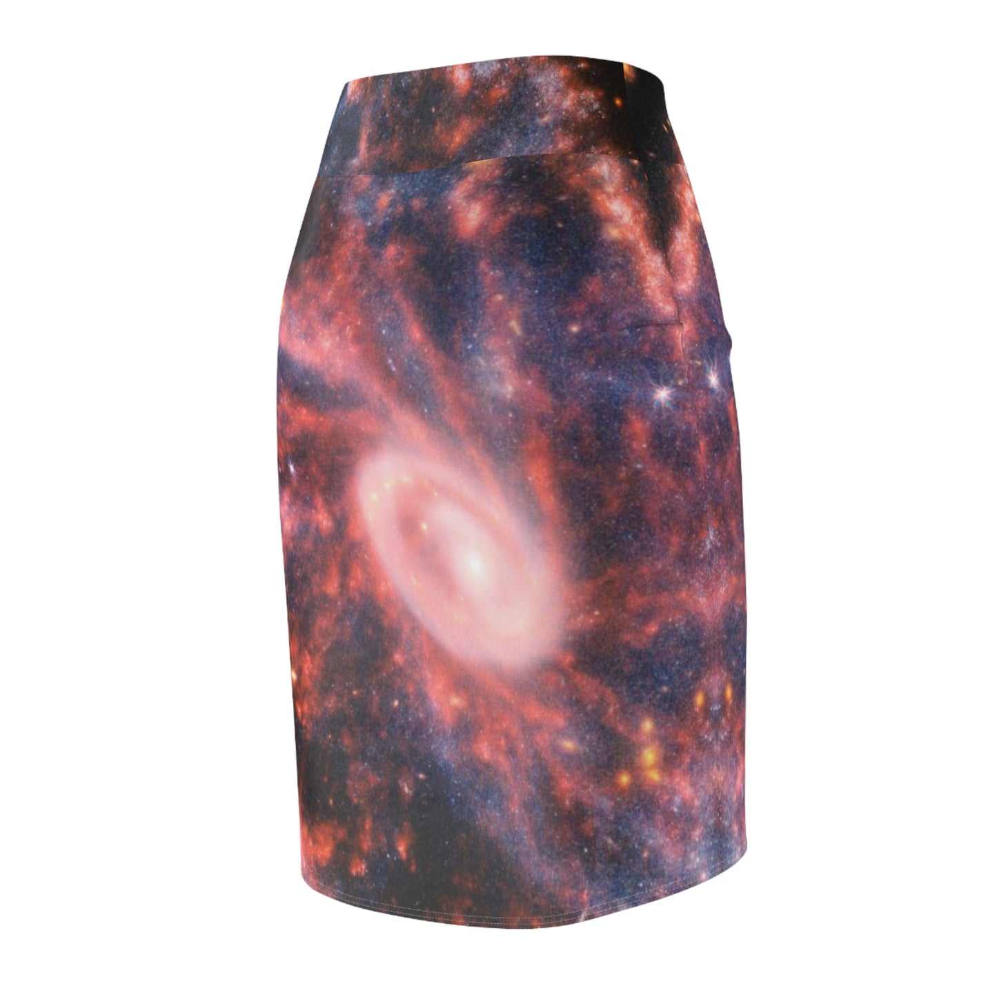 Intergalactic Women's Pencil Skirt  - Cartwheel Galaxy - JWST