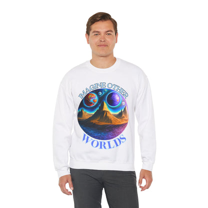 Imagine Other Worlds V1 Unisex Crewneck Sweatshirt