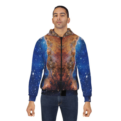 Intergalactic Unisex Zip Hoodie - Cosmic Cliffs in the Carina Nebula - JWST