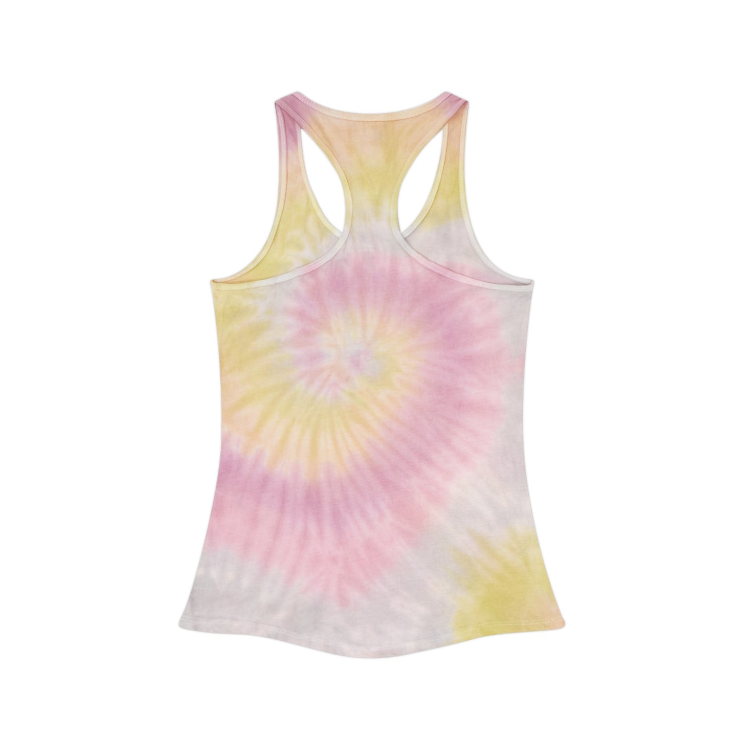 Thou Shall Not Kill Alien Peace Sign Tie Dye Racerback Tank Top