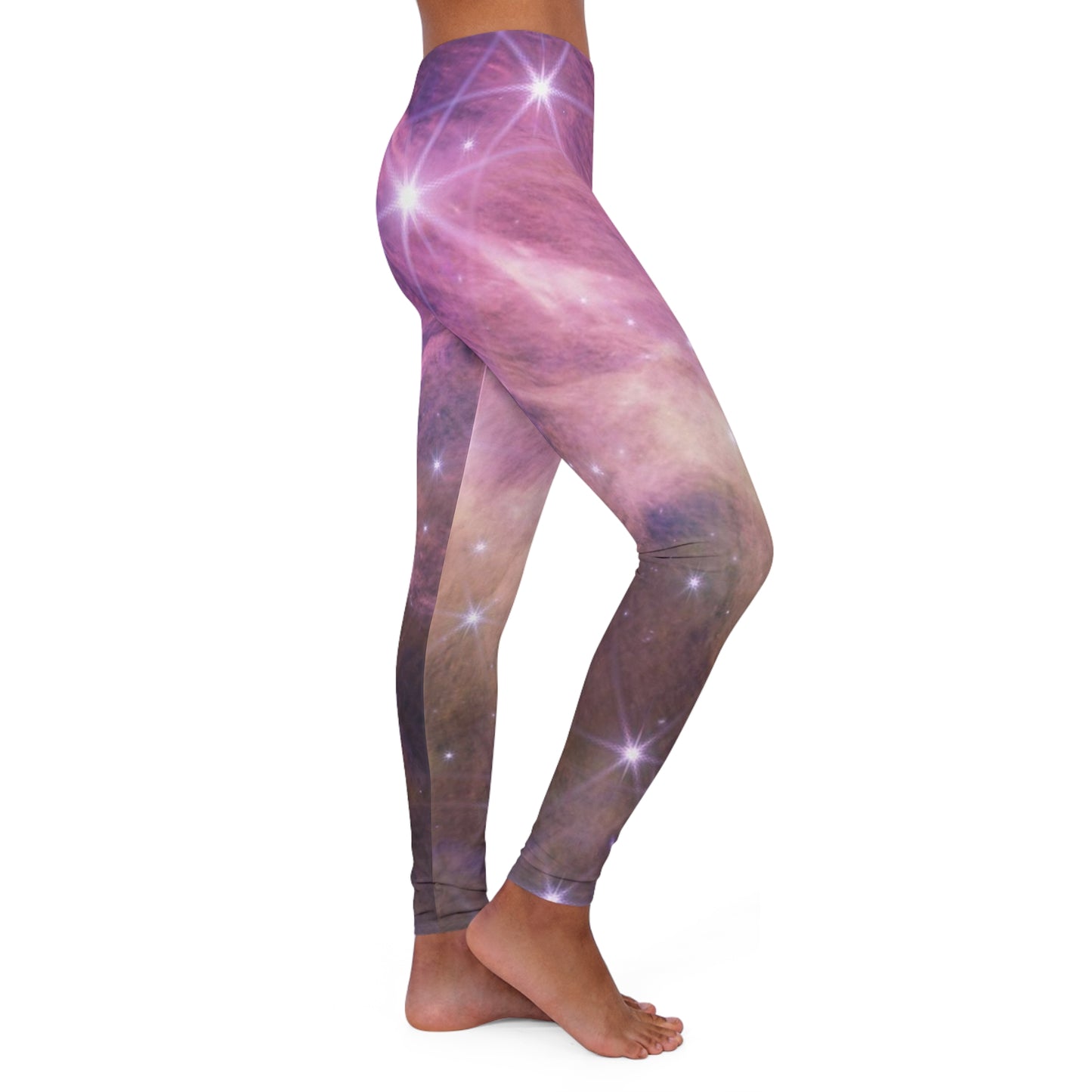 Intergalactic Women's Spandex Leggings - Star Cluster IC 348 - JWST