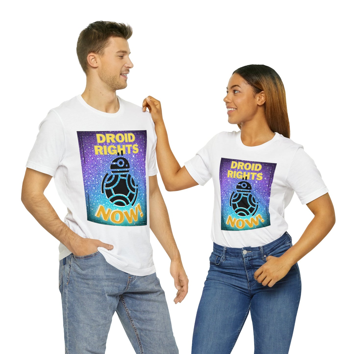 Droid Rights Now! Unisex Short Sleeve T-Shirt