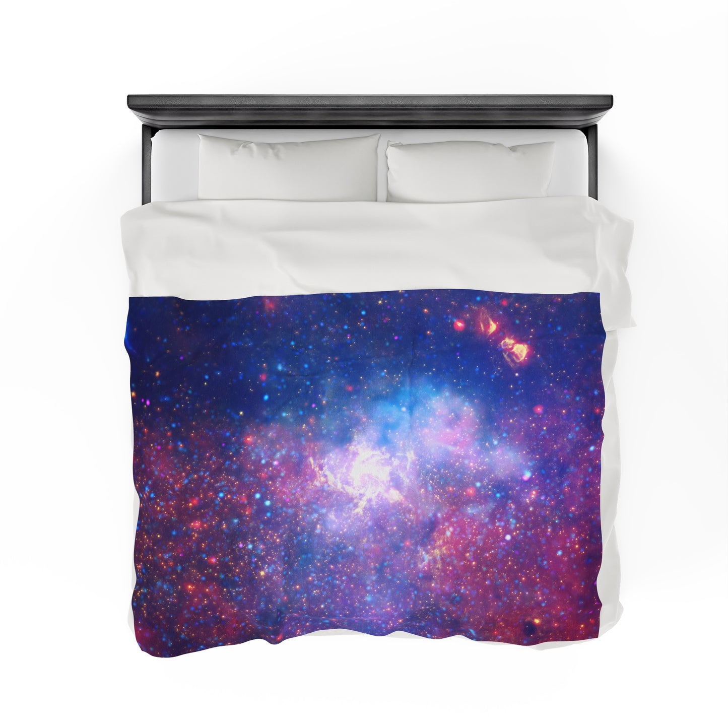 Galactic Velveteen Plush Blanket - Center Of The Milky Way Galaxy - Hubble Telescope