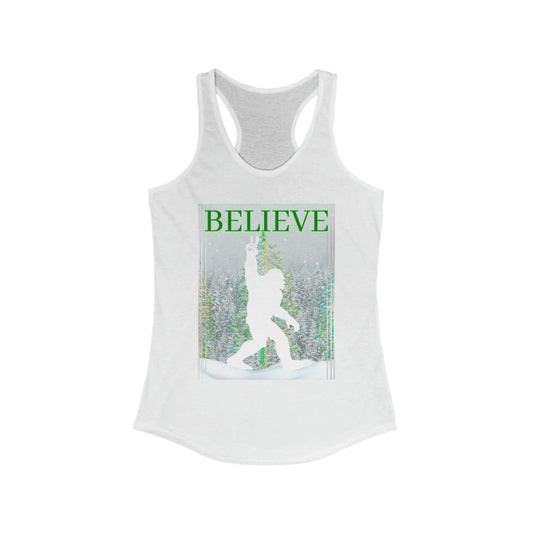 I Believe Yeti Women's Ideal Racerback Tank