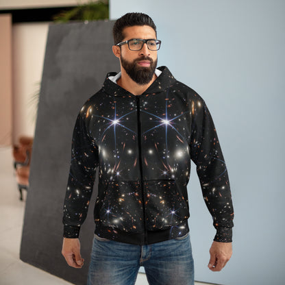 Intergalactic Unisex Zip Hoodie - First Deep Field Image - JWST