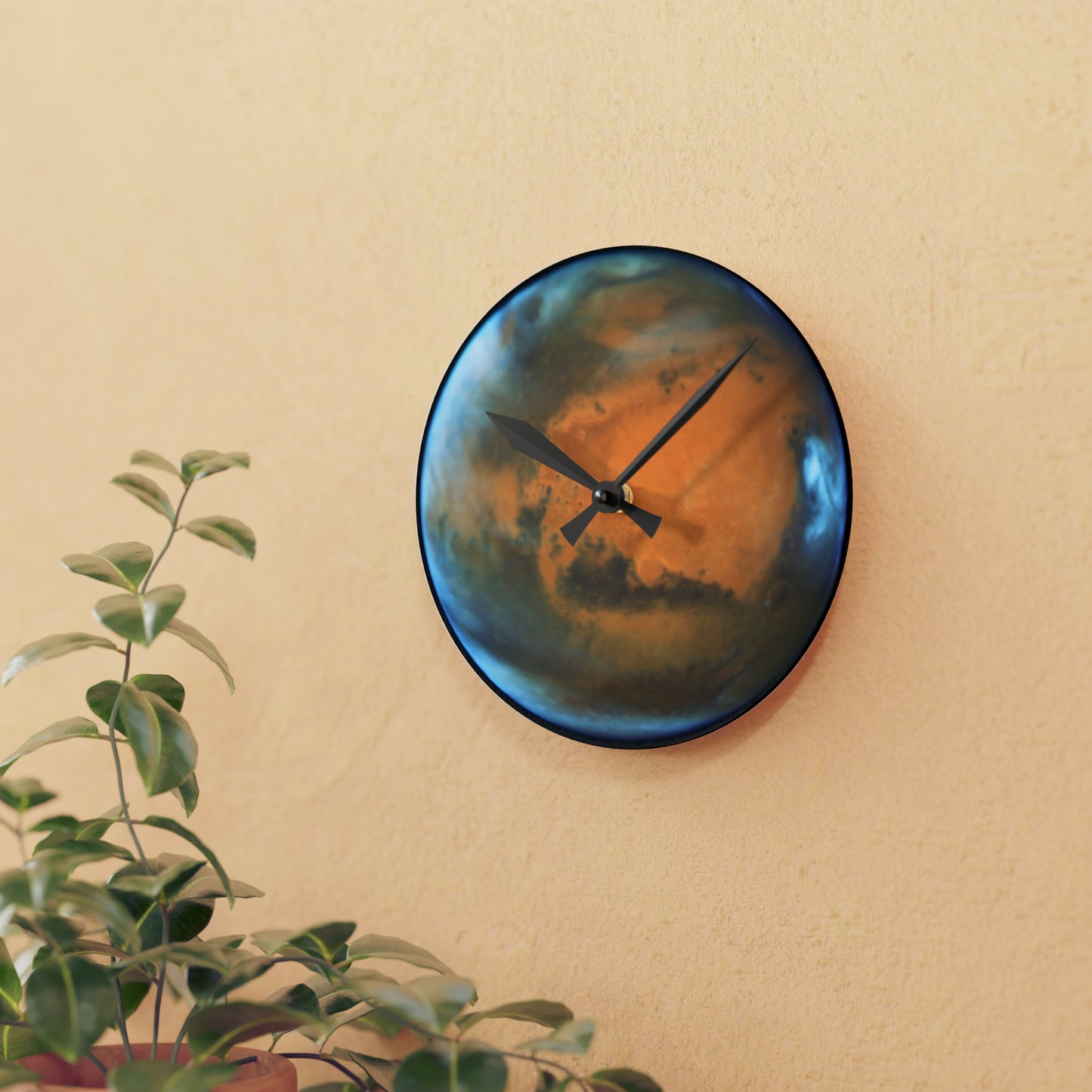 Mars Planetary Wall Clock