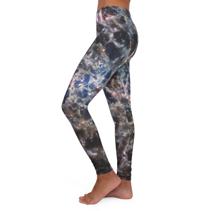 Intergalactic Women's Spandex Leggings - Spiral Galaxy - JWST