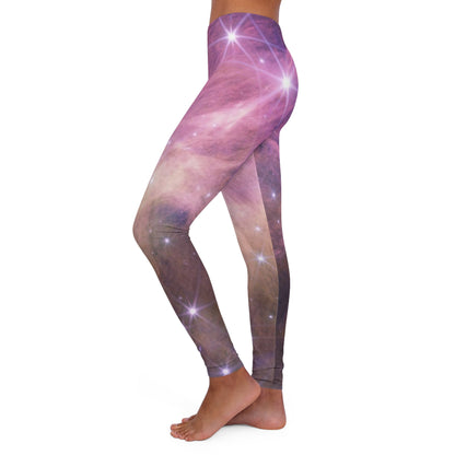 Intergalactic Women's Spandex Leggings - Star Cluster IC 348 - JWST