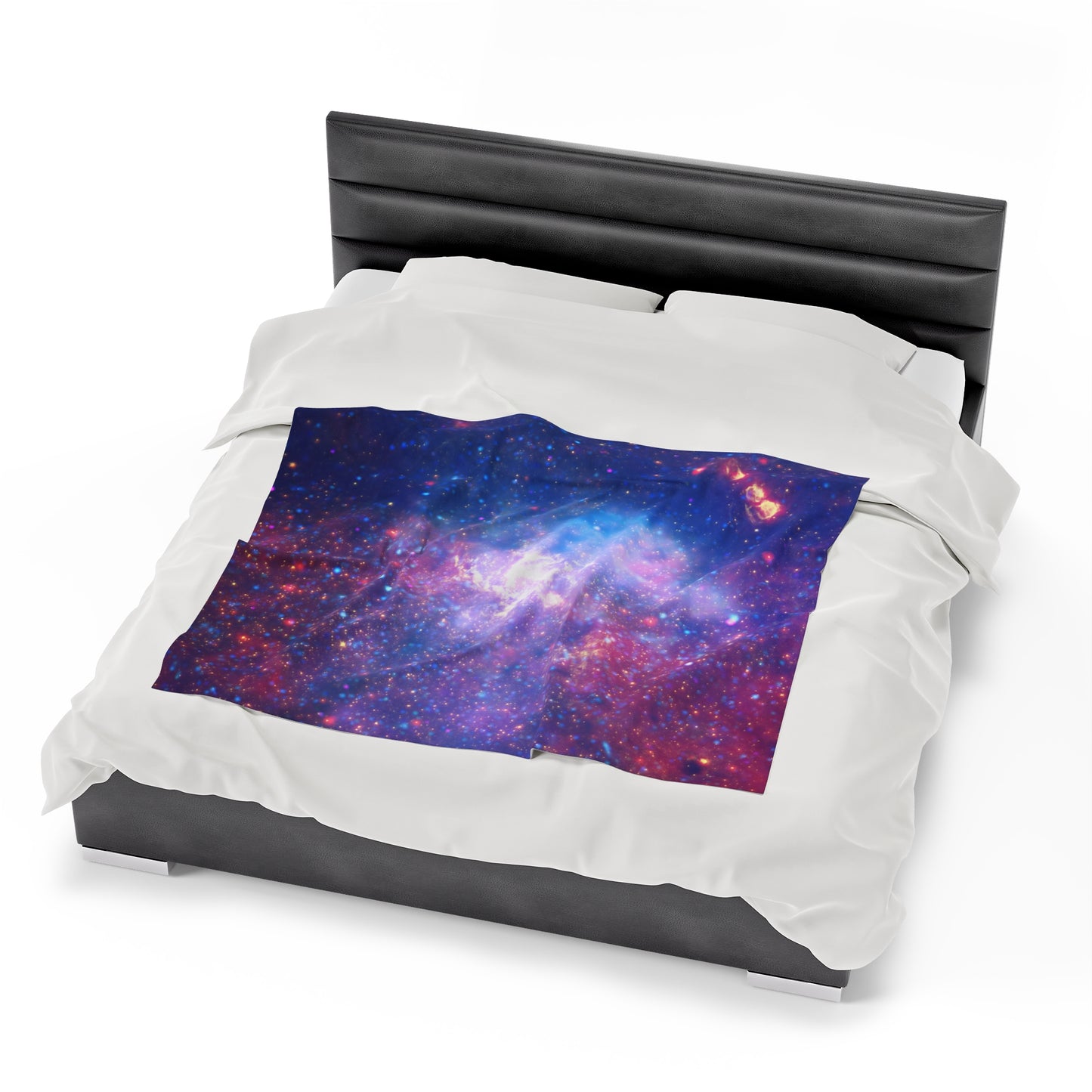 Galactic Velveteen Plush Blanket - Center Of The Milky Way Galaxy - Hubble Telescope