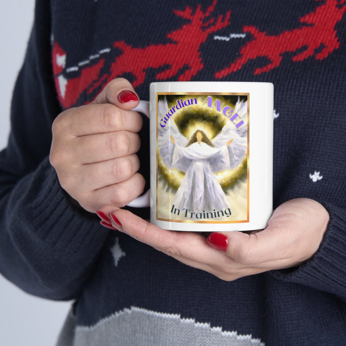 Guardian Angel In Training V2 Ceramic Mug 11oz