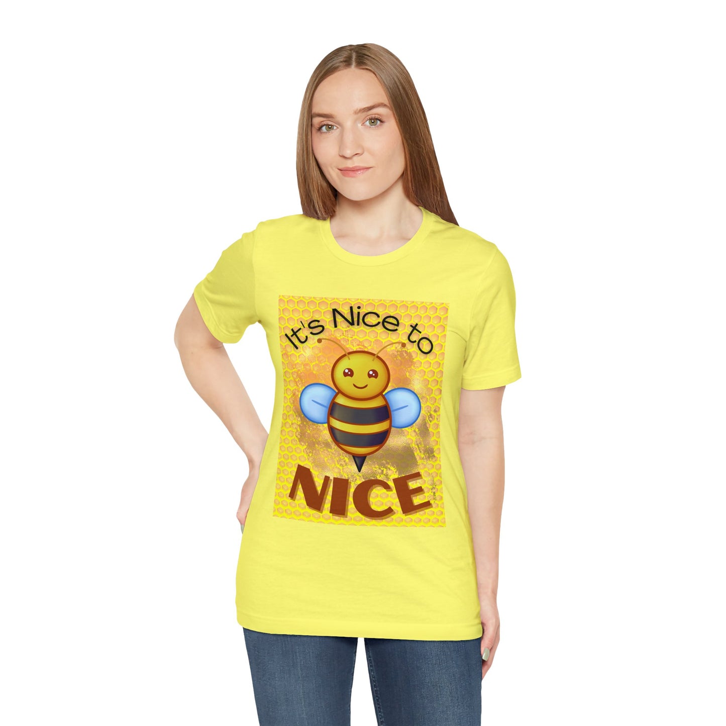 It's Nice To Bee Nice Unisex Jersey Short Sleeve Tee