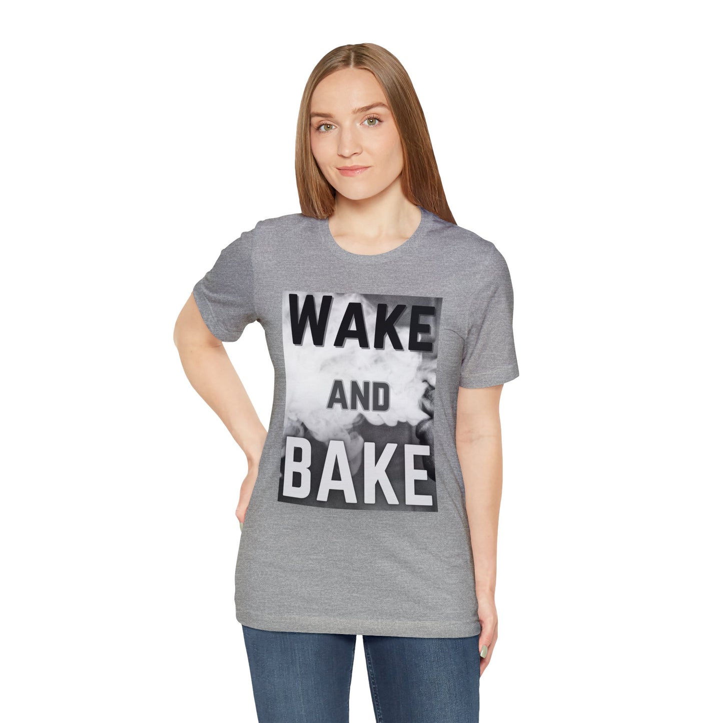 Wake and Bake Smoke Unisex Jersey Short Sleeve Tee