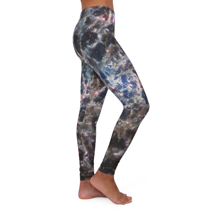 Intergalactic Women's Spandex Leggings - Spiral Galaxy - JWST