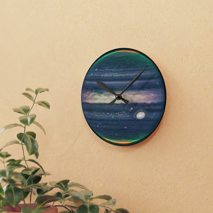 Auroras on Jupiter Planetary Wall Clock