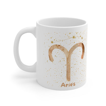 Aries - Think Loving Thoughts 11oz Ceramic Mug